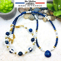 PARURE SÉRÉNITÉ LAPIS LAZULI ET HOWLITE
