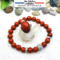 PARURE DUO JASPE ROUGE
