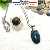 PARURE DUO PROTECTION LABRADORITE