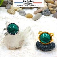 BAGUE MALACHITE 12 mm