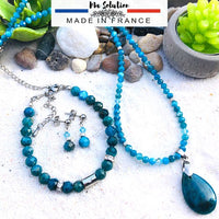PARURE APATITE BLEUE PERTE DE POIDS