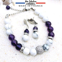 BRACELET STRESS EMOTIONNEL ET SES BOUCLES D'ORREILLES