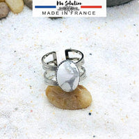 BAGUE REGLABLE HOWLITE