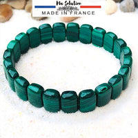 BRACELET RECTANGLE MALACHITE