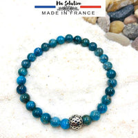 Bracelet homme Equilibre Vital : Apatite Bleue