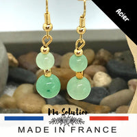 BOUCLES DUO AVENTURINE