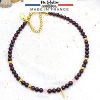 BRACELET DE CHEVILLE GRENAT