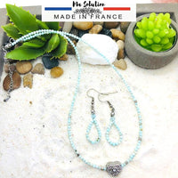 COLLIER RAS DU COU LARIMAR APAISEMENT