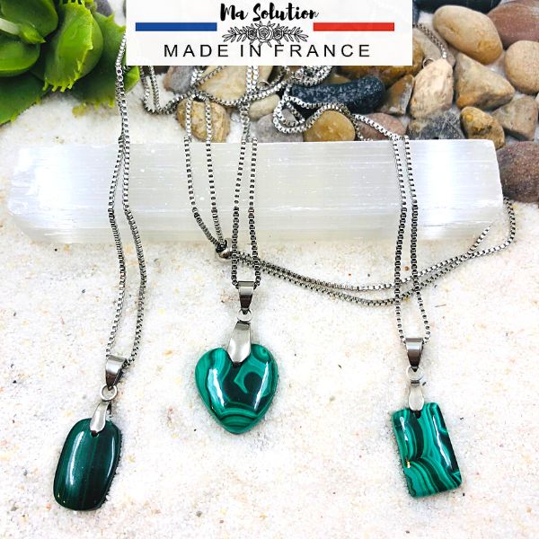 PENDENTIF MALACHITE soulagement des douleurs