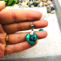 PENDENTIF MALACHITE soulagement des douleurs