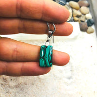 PENDENTIF MALACHITE soulagement des douleurs