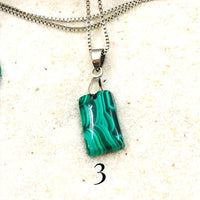 PENDENTIF MALACHITE soulagement des douleurs