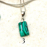 PENDENTIF MALACHITE soulagement des douleurs