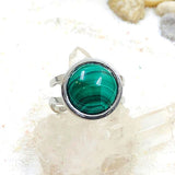 BAGUE MALACHITE 12 mm