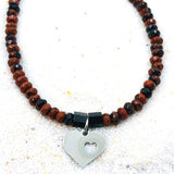 COLLIER PROTECTION OBSIDIENNE ACAJOU
