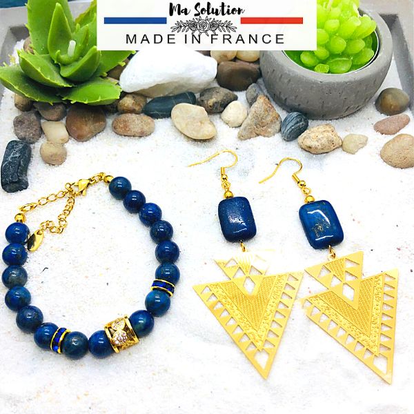 PARURE LAPIS LAZULI COMMUNICATION