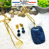 PARURE PENDENTIF SODALITE