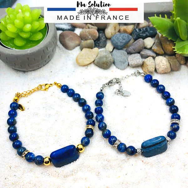 BRACELET LAPIS LAZULI rectangle