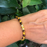 BRACELET ABONDANCE PIXIU Œil de tigre et jade