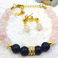 Coffret quartz rose et améthyste Mieux dormir