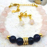 Coffret quartz rose et améthyste Mieux dormir