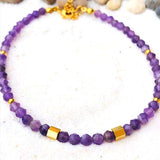 BRACELET DE CHEVILLE  AMETHYSTE