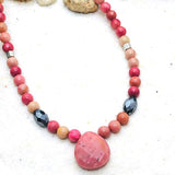 PARURE RHODONITE ENERGIE DU COEUR