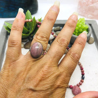 PARURE RHODONITE ENERGIE DU COEUR