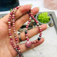 PARURE RHODONITE ENERGIE DU COEUR