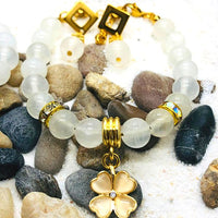 PARURE SELENITE STABILITÉ EMMOTIONELLE