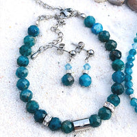 PARURE APATITE BLEUE PERTE DE POIDS