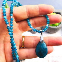 PARURE APATITE BLEUE PERTE DE POIDS