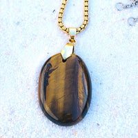 PENDENTIF OEIL DE TIGRE