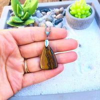 PENDENTIF OEIL DE TIGRE