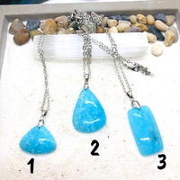 COLLIER PENDENTIF HEMIMORPHITE
