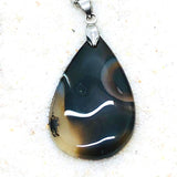 PARURE ARRET DU TABAC AGATE DE BOTSWANA/AMETHYSTE/QUARTZ FUME