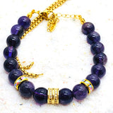 PARURE PENDENTIF ANTI STRESS AMETHYSTE