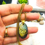 DUO BRACELET ET PENDENTIF LABRADORITE