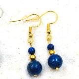 BOUCLES PENDANTES LAPIS LAZULI
