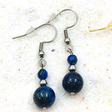 BOUCLES PENDANTES LAPIS LAZULI