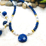PARURE SÉRÉNITÉ LAPIS LAZULI ET HOWLITE