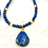PARURE LAPIS LAZULLI TIMIDITÉ ET COMMUNICATION
