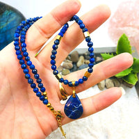 PARURE LAPIS LAZULLI TIMIDITÉ ET COMMUNICATION