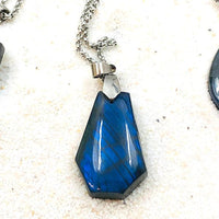 COLLIER PENDENTIF PROTECTION LABRADORITE