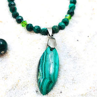 PARURE ANTI DOULEUR MALACHITE