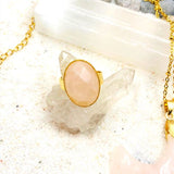 DUO PENDENTIF ET BAGUE QUARTZ ROSE