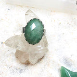 PARURE DUO PENDENTIF ET BAGUE AVENTURINE