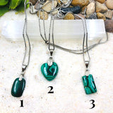 PENDENTIF MALACHITE soulagement des douleurs