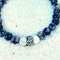 BRACELET ANTI DEPRESSION obsidienne flocon de neige