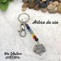 Porte clés 7 chakras fermoir